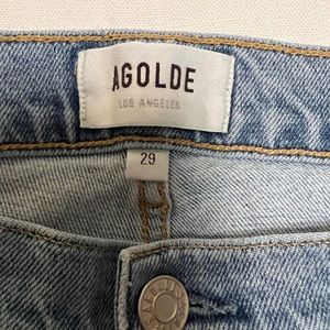 Agolde Distressed Sophie Skinny Light Jeans Size 29 cut#50522 style #A123-3002